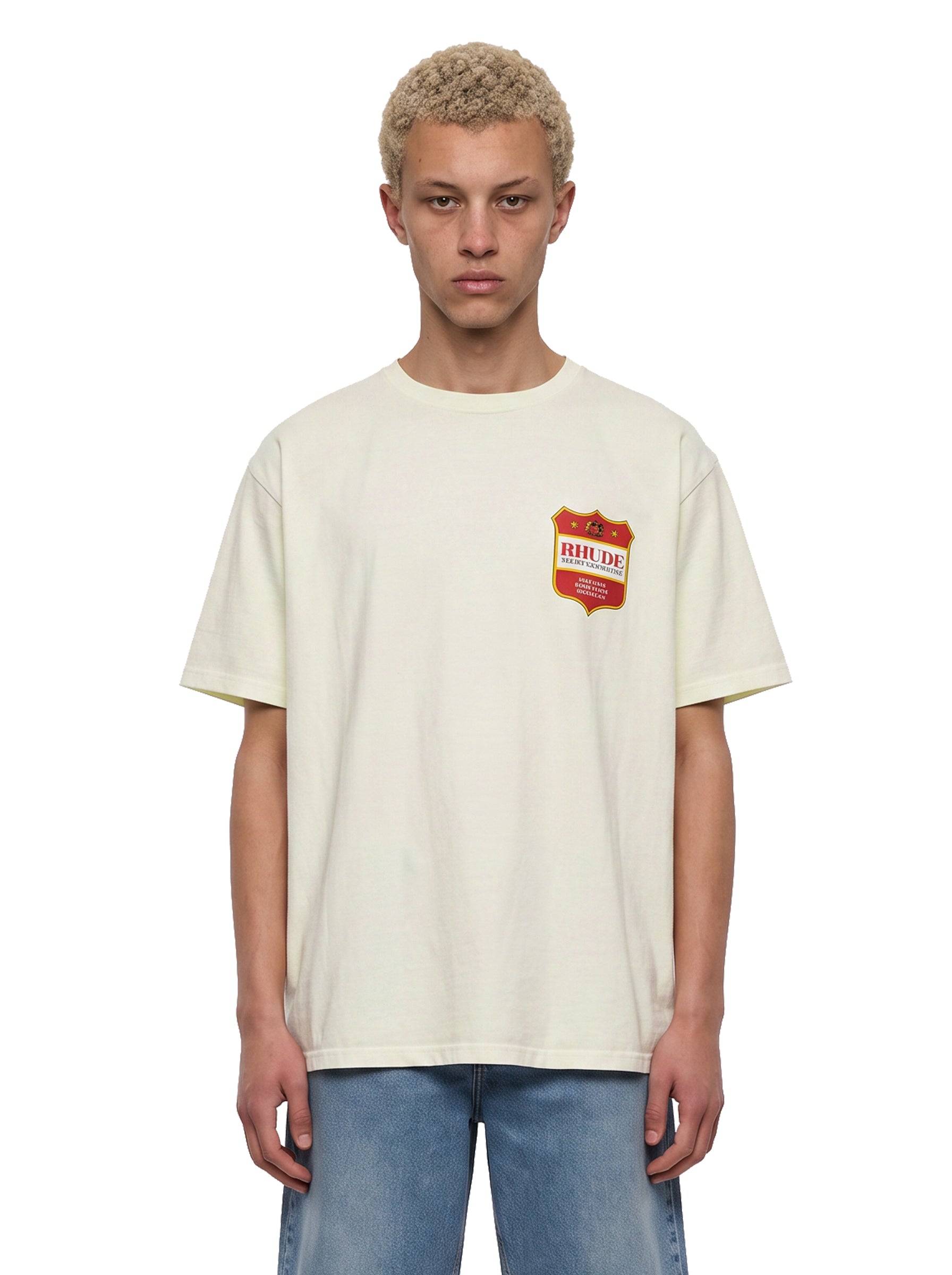 T-shirt con stampa Filtaro in beige 
