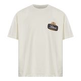 T-shirt con stampa Safari in bianco 