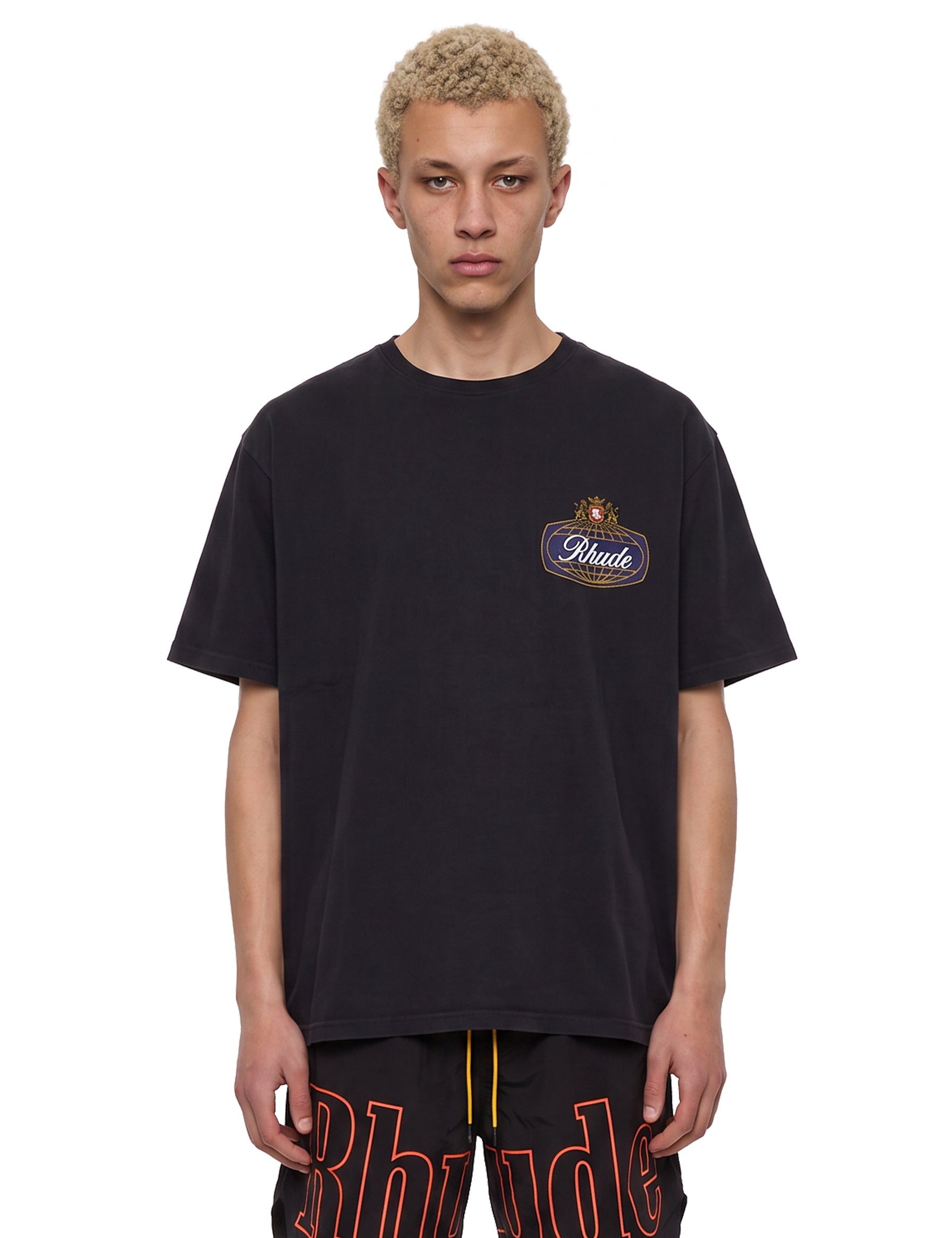 T-shirt con stampa Safari in nero 