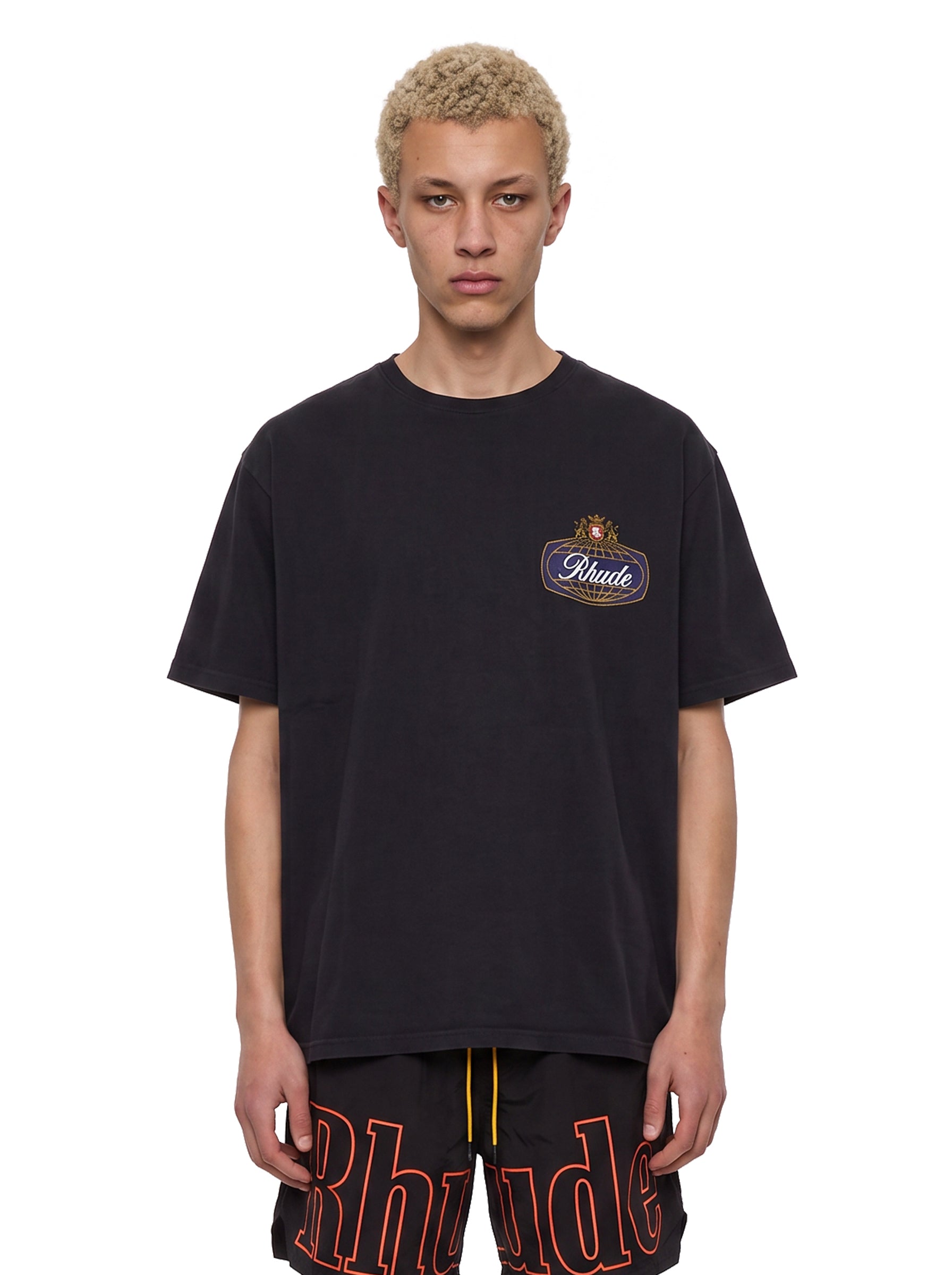 T-shirt con stampa Safari in nero 
