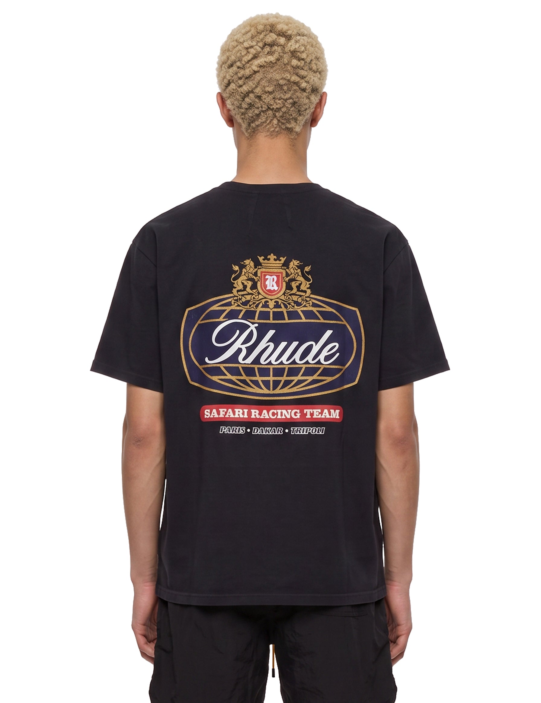 T-shirt con stampa Safari in nero 