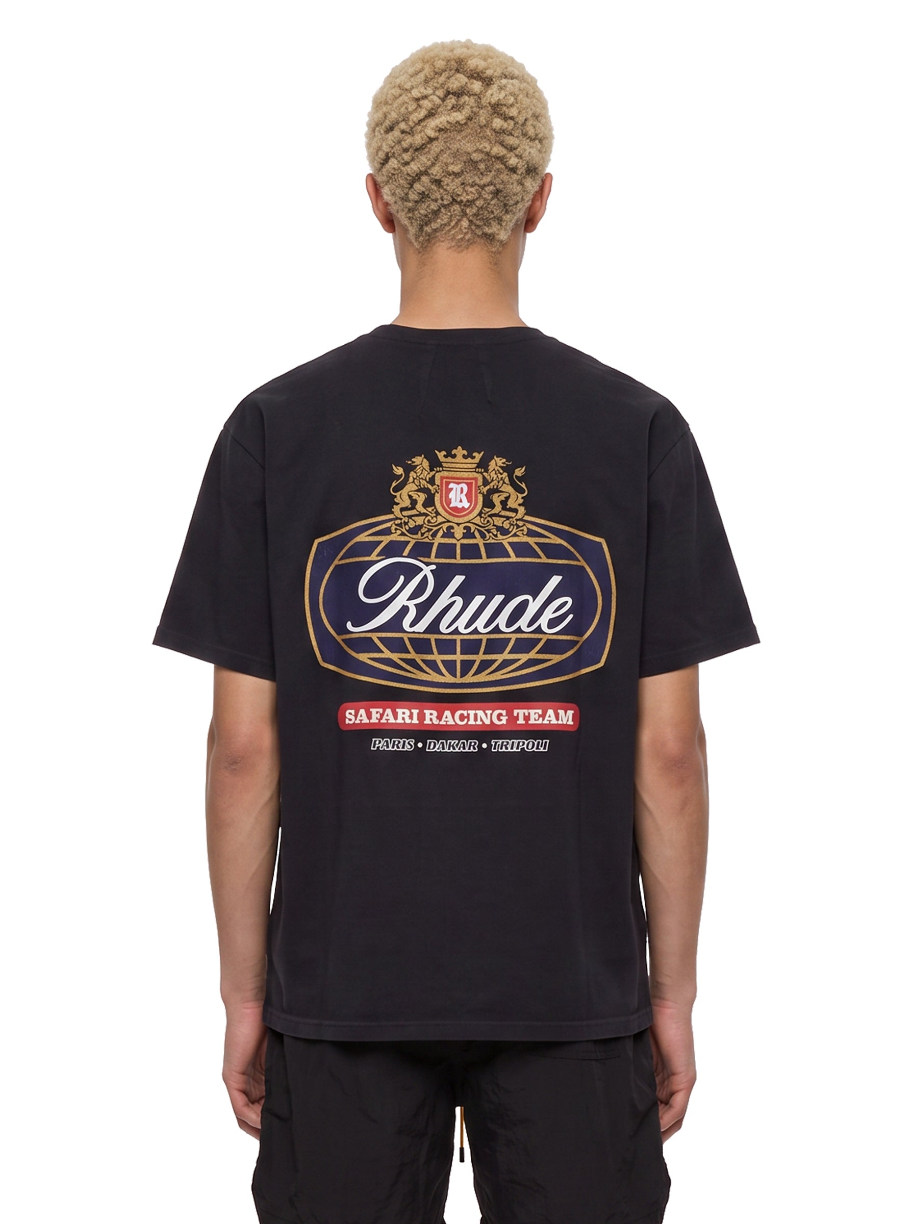T-shirt con stampa Safari in nero 