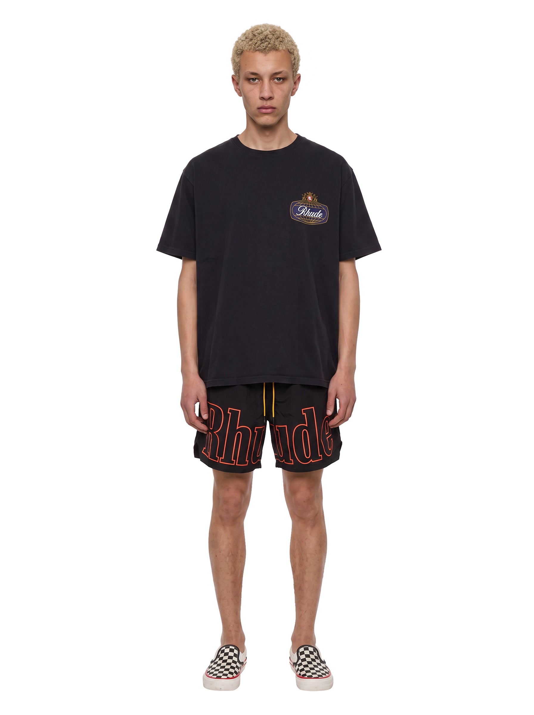 T-shirt con stampa Safari in nero 