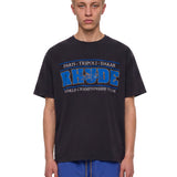 T-shirt con stampa Chrono in nero 