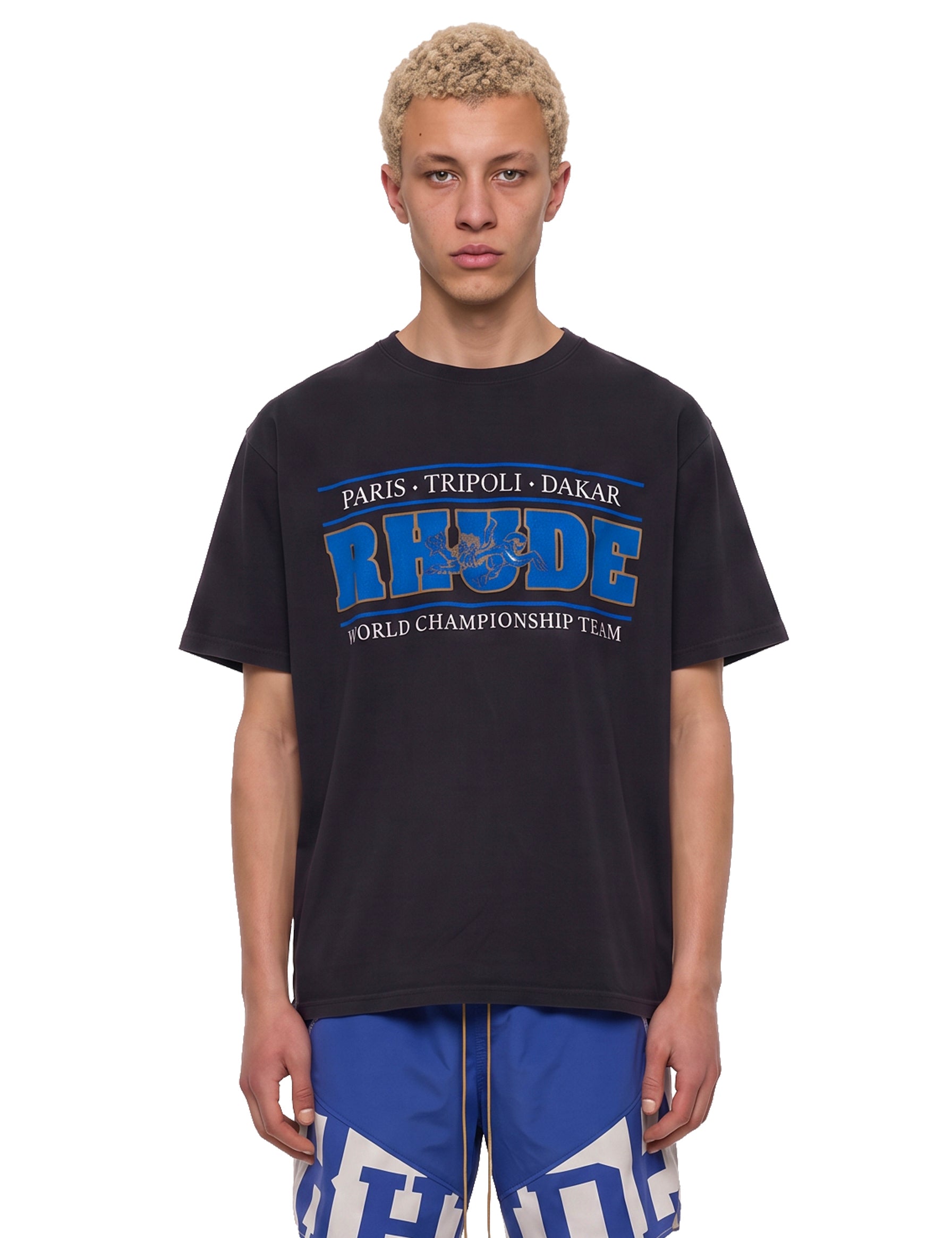 T-shirt con stampa Chrono in nero 