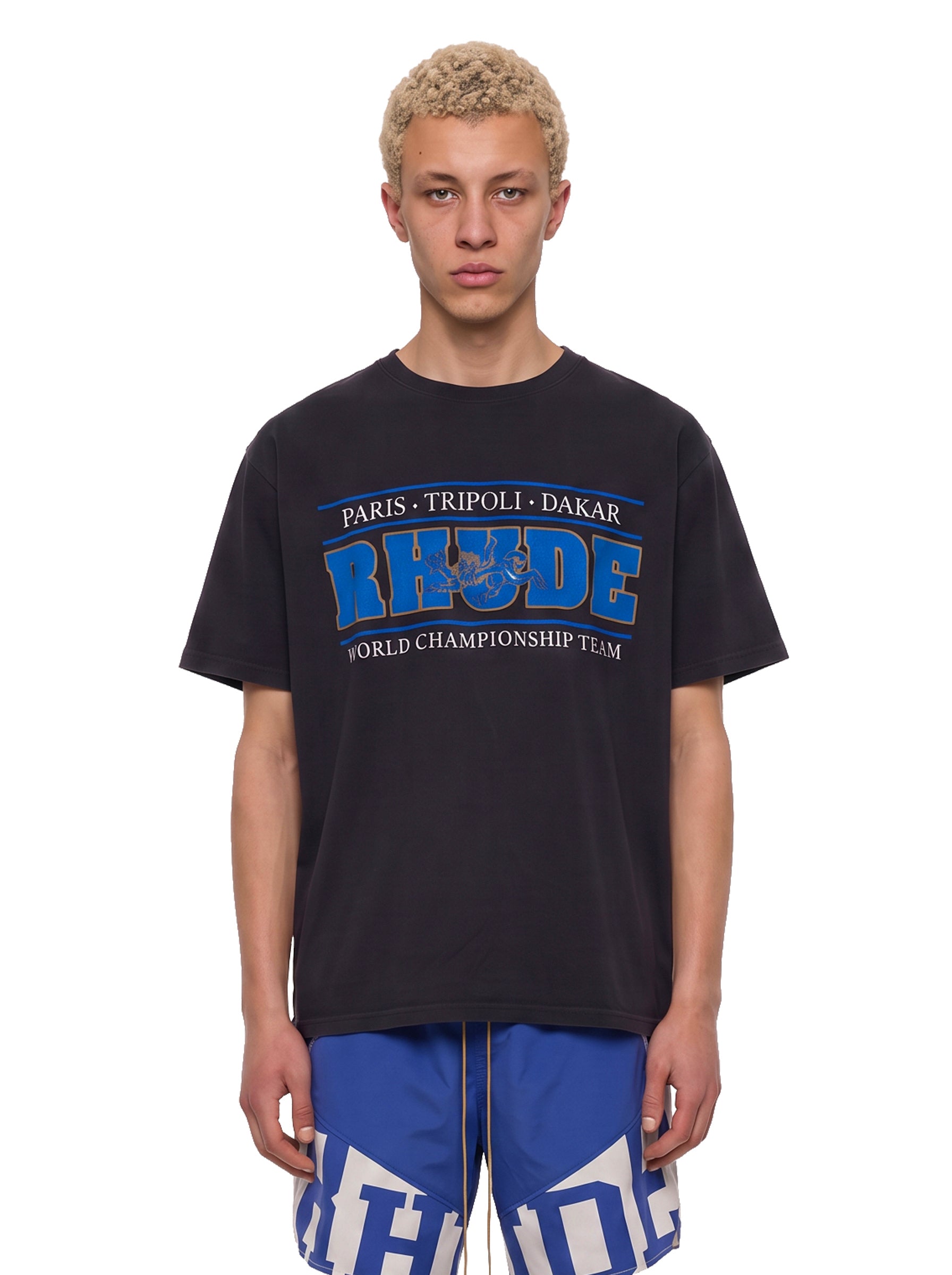T-shirt con stampa Chrono in nero 
