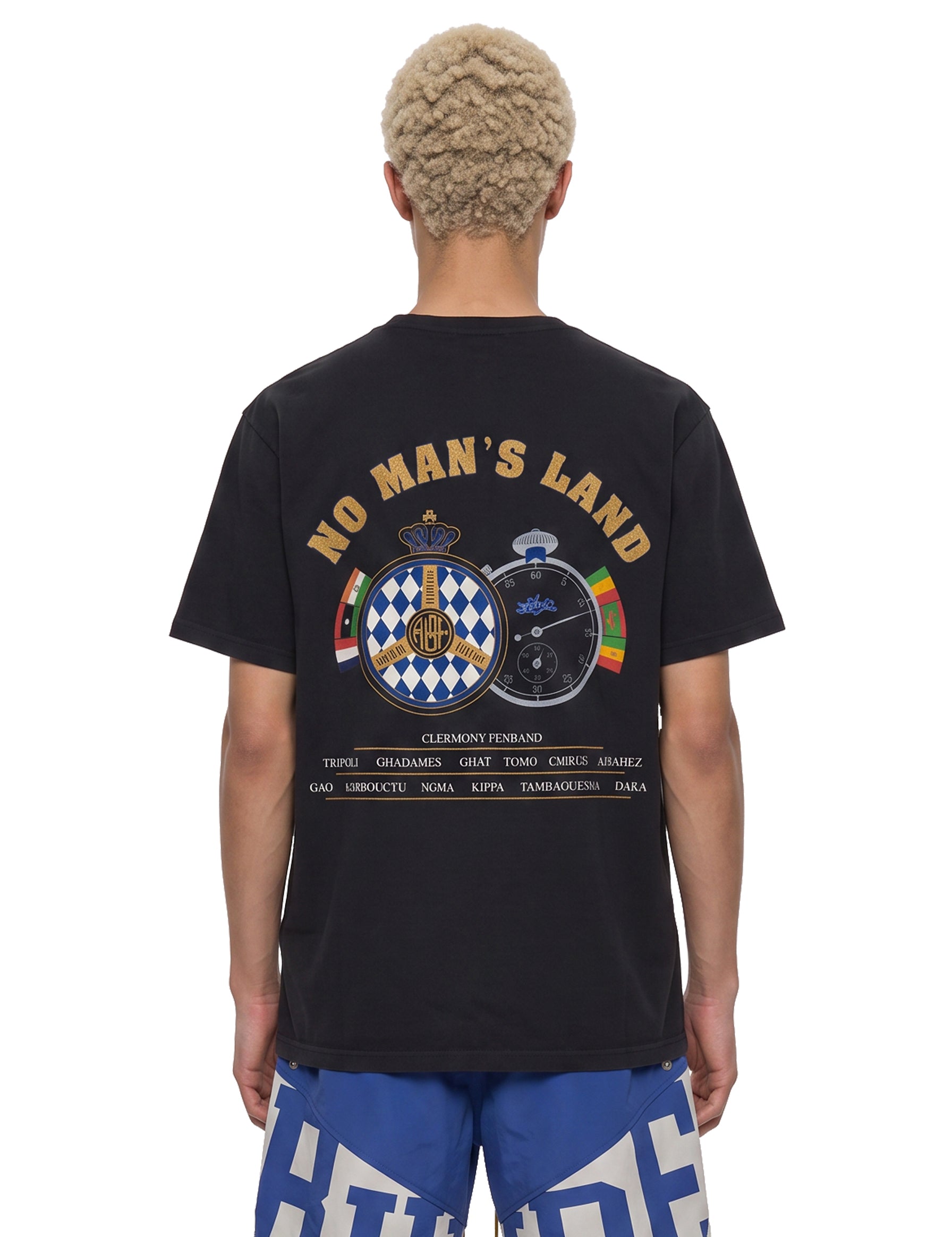 T-shirt con stampa Chrono in nero 