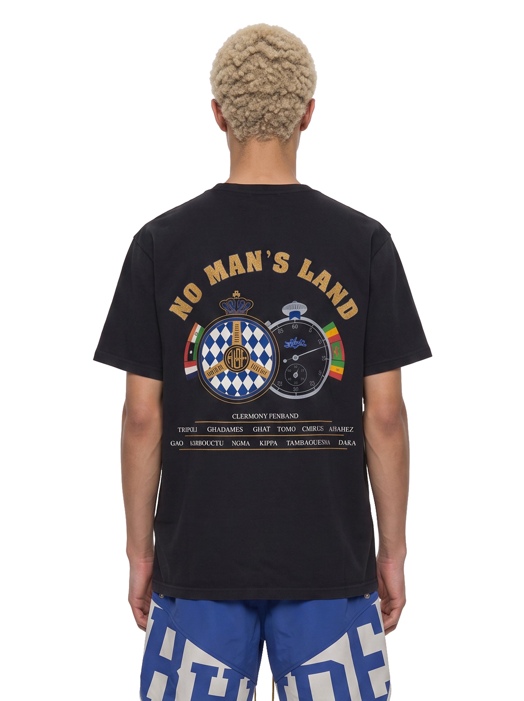 T-shirt con stampa Chrono in nero 