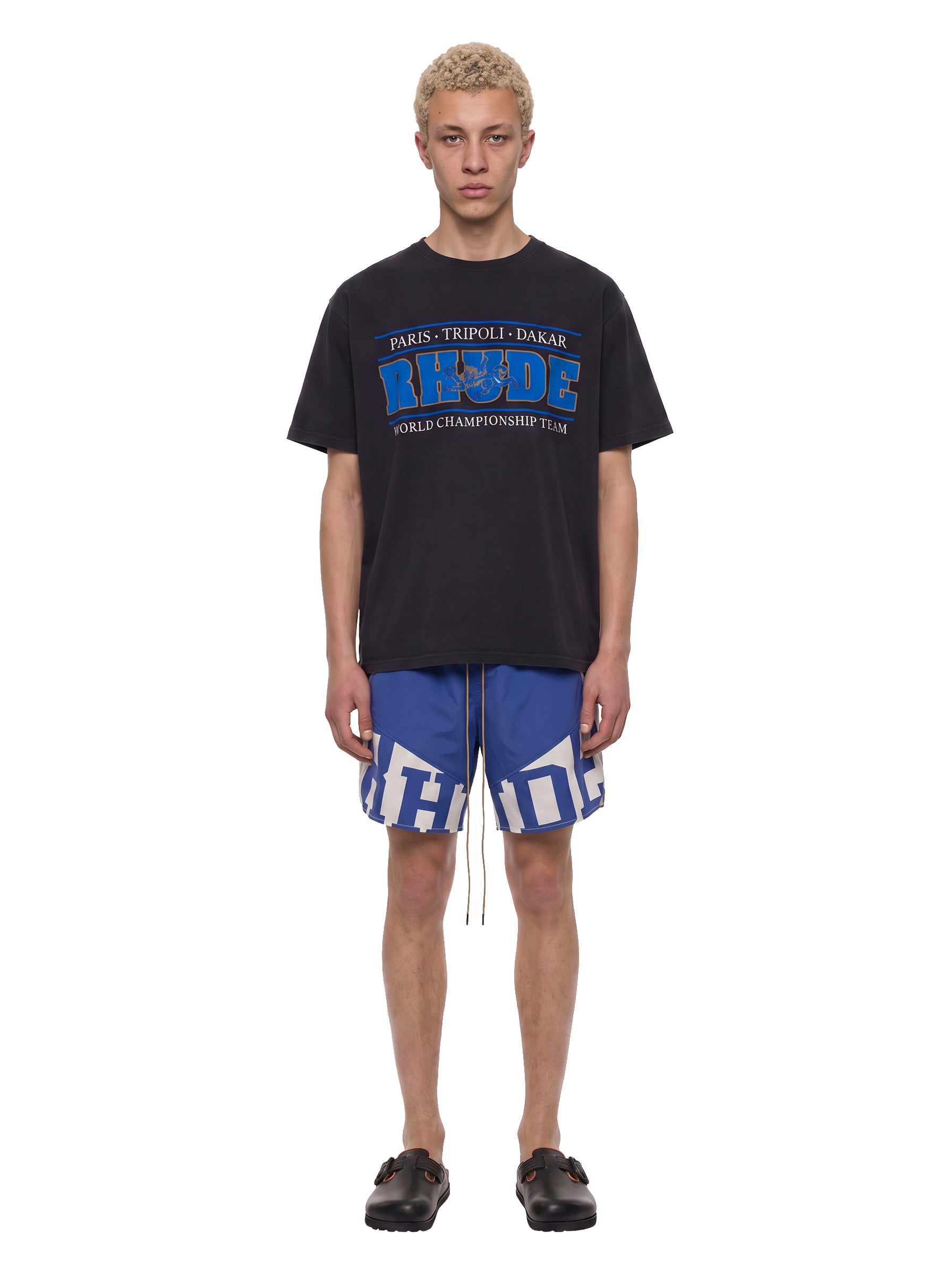T-shirt con stampa Chrono in nero 