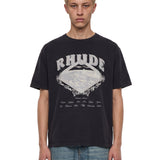 T-shirt con stampa Dakar in nero 
