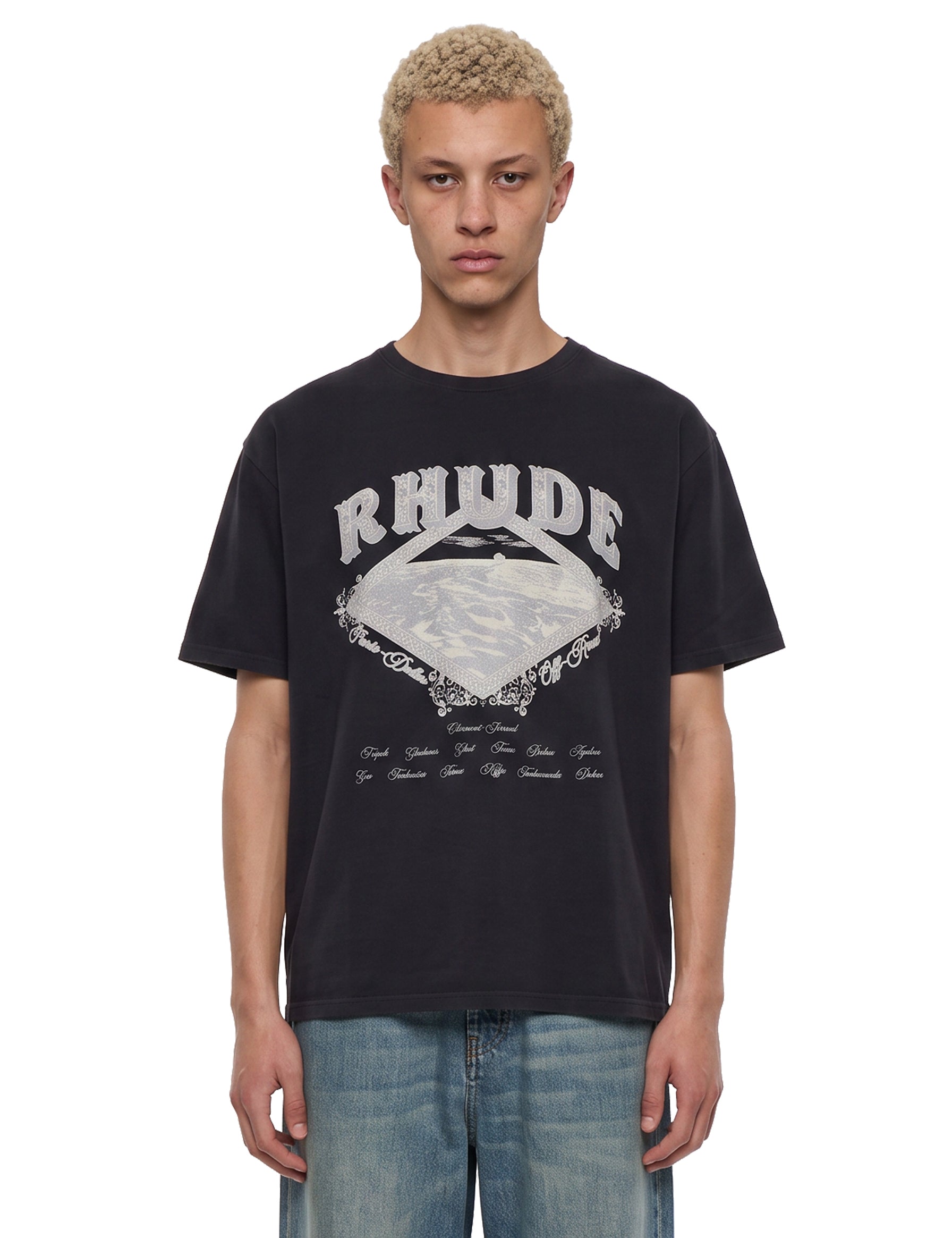 T-shirt con stampa Dakar in nero 