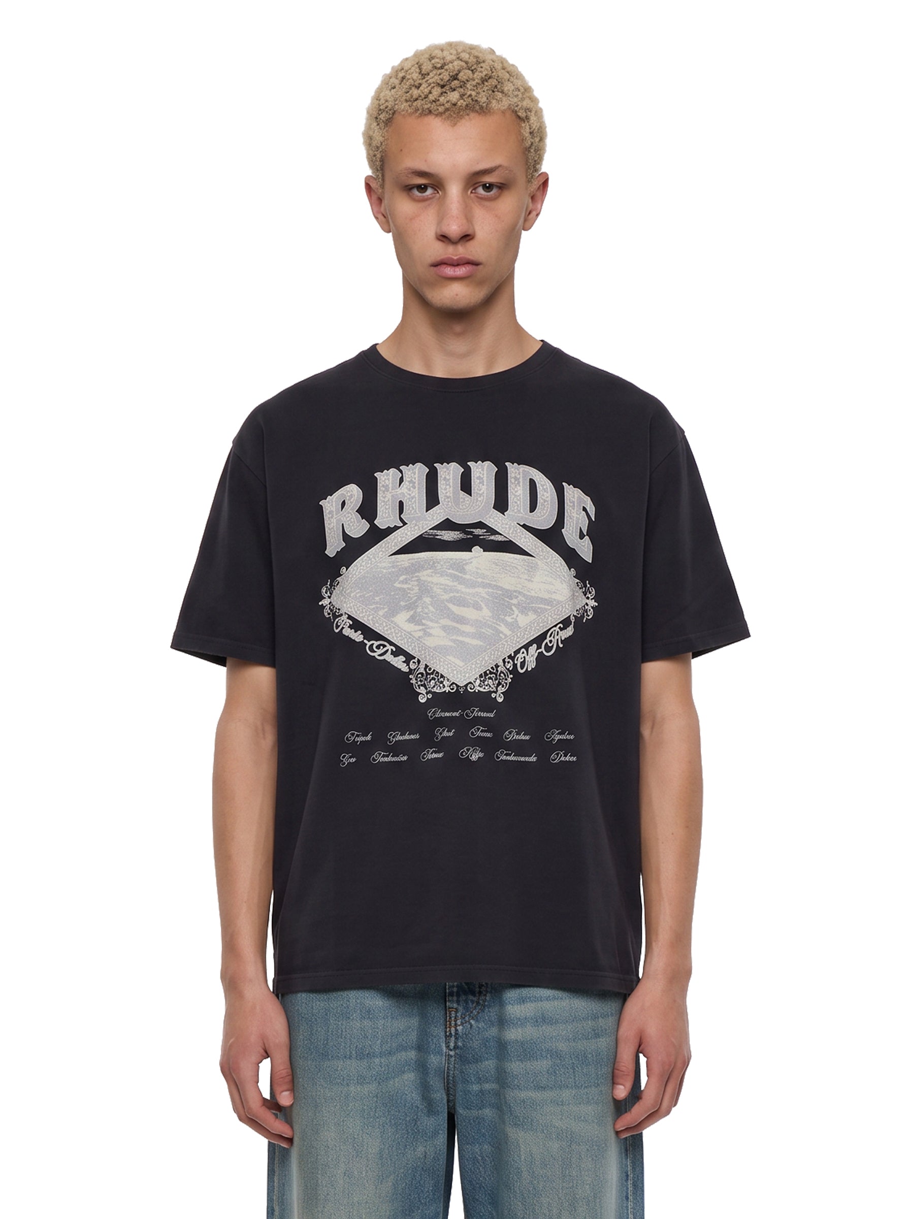T-shirt con stampa Dakar in nero 