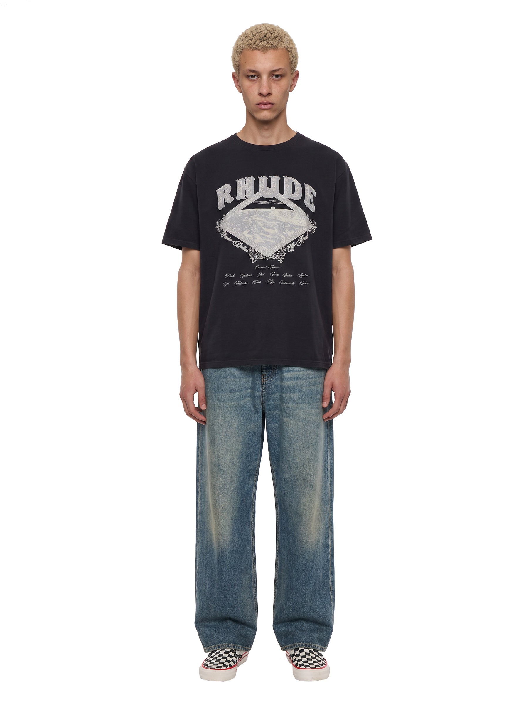 T-shirt con stampa Dakar in nero 