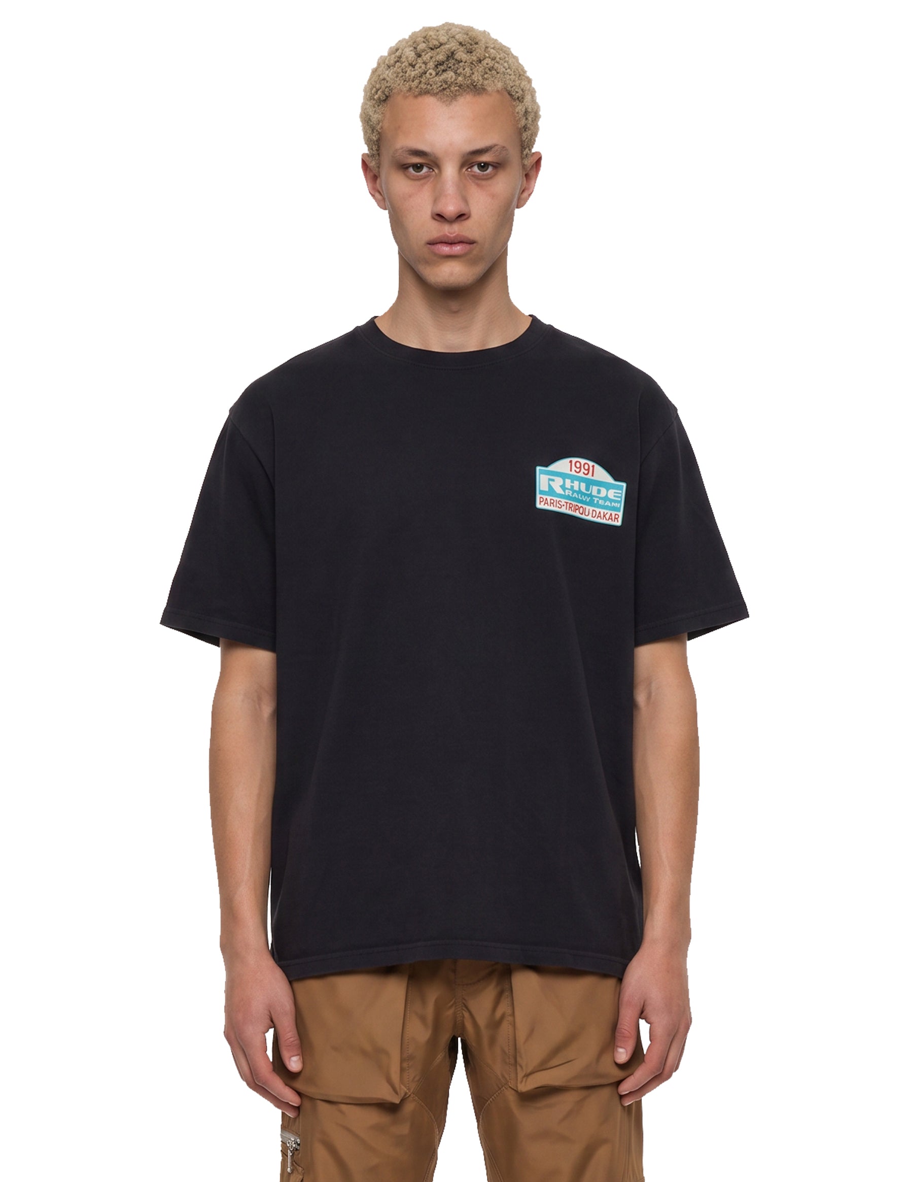 T-shirt con stampa Tripoli Rally in nero 