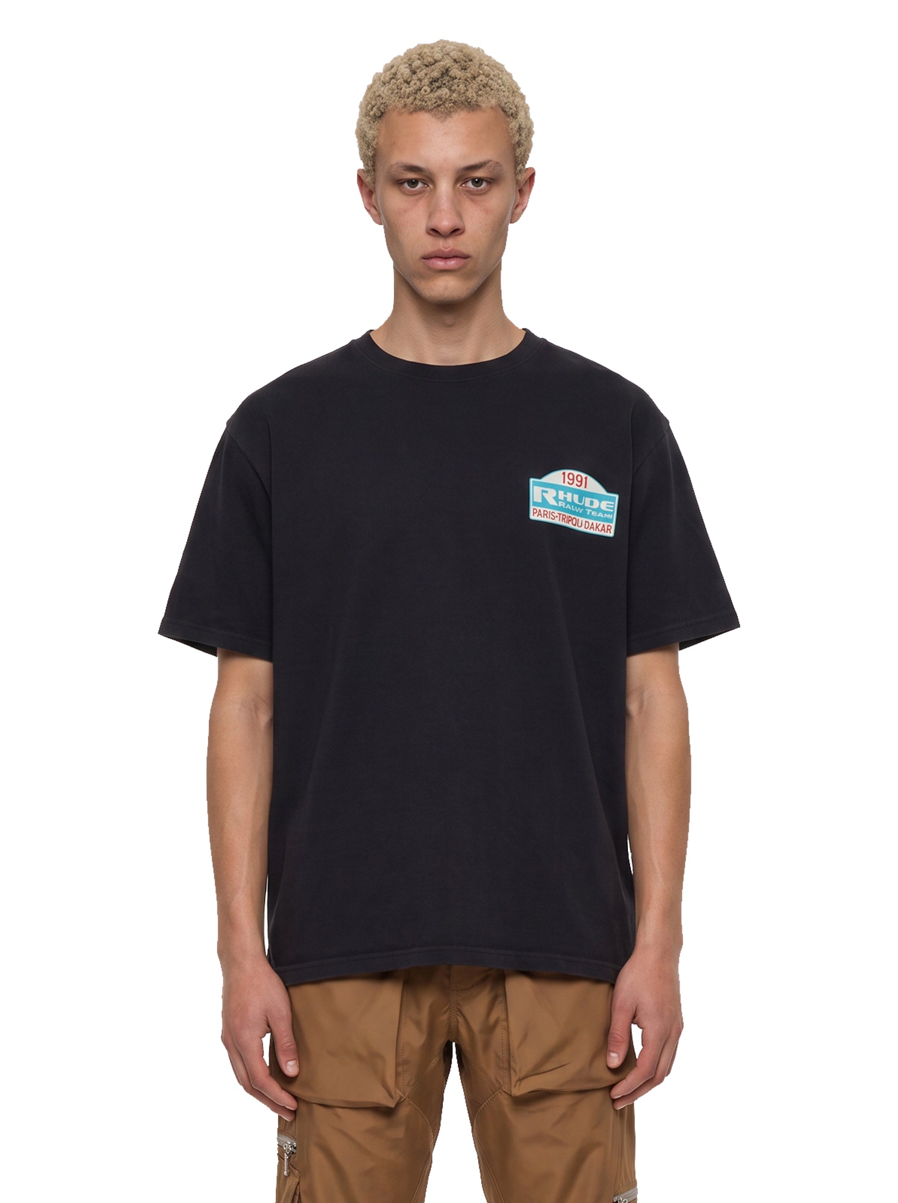 T-shirt con stampa Tripoli Rally in nero 