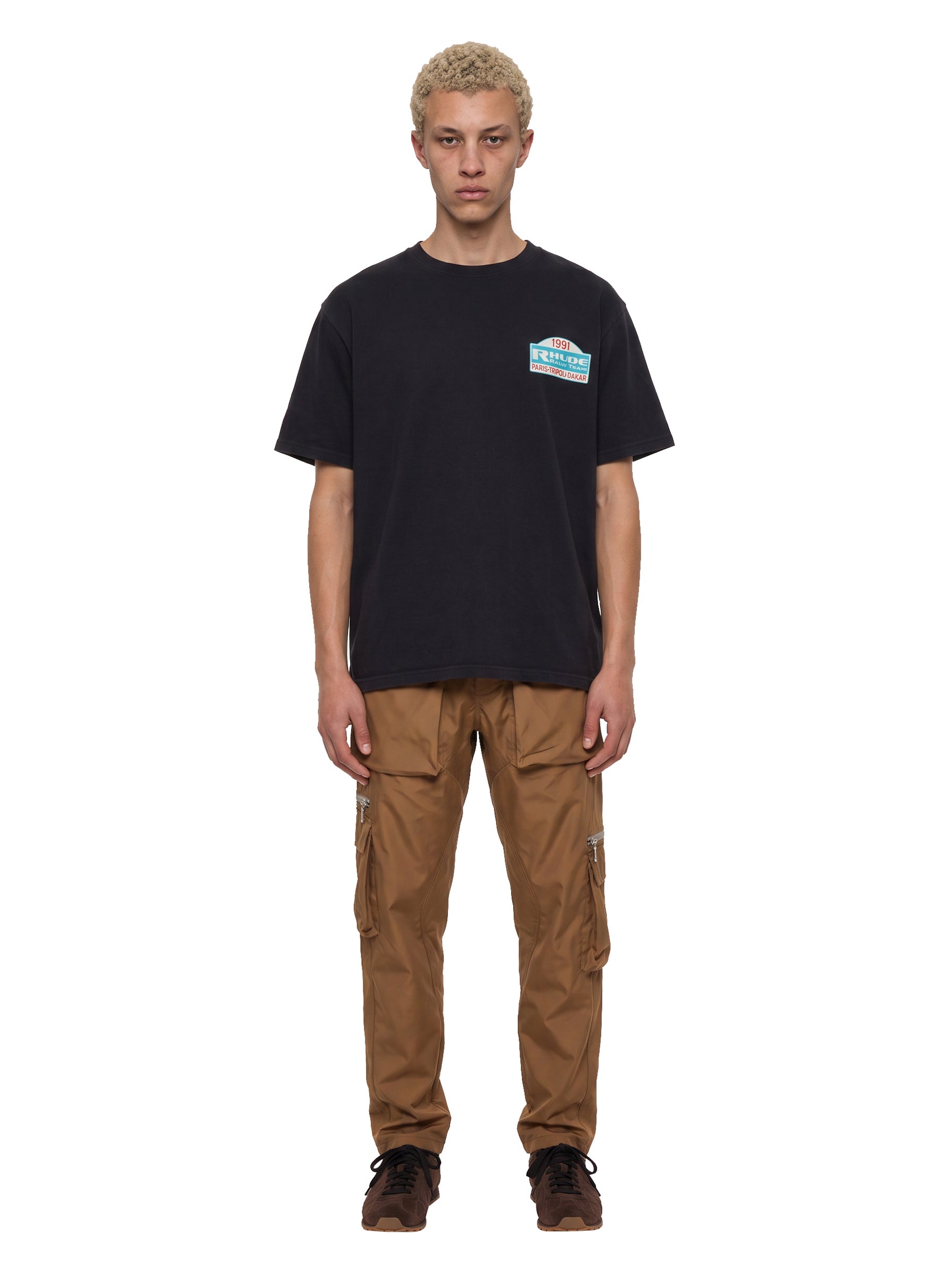 T-shirt con stampa Tripoli Rally in nero 