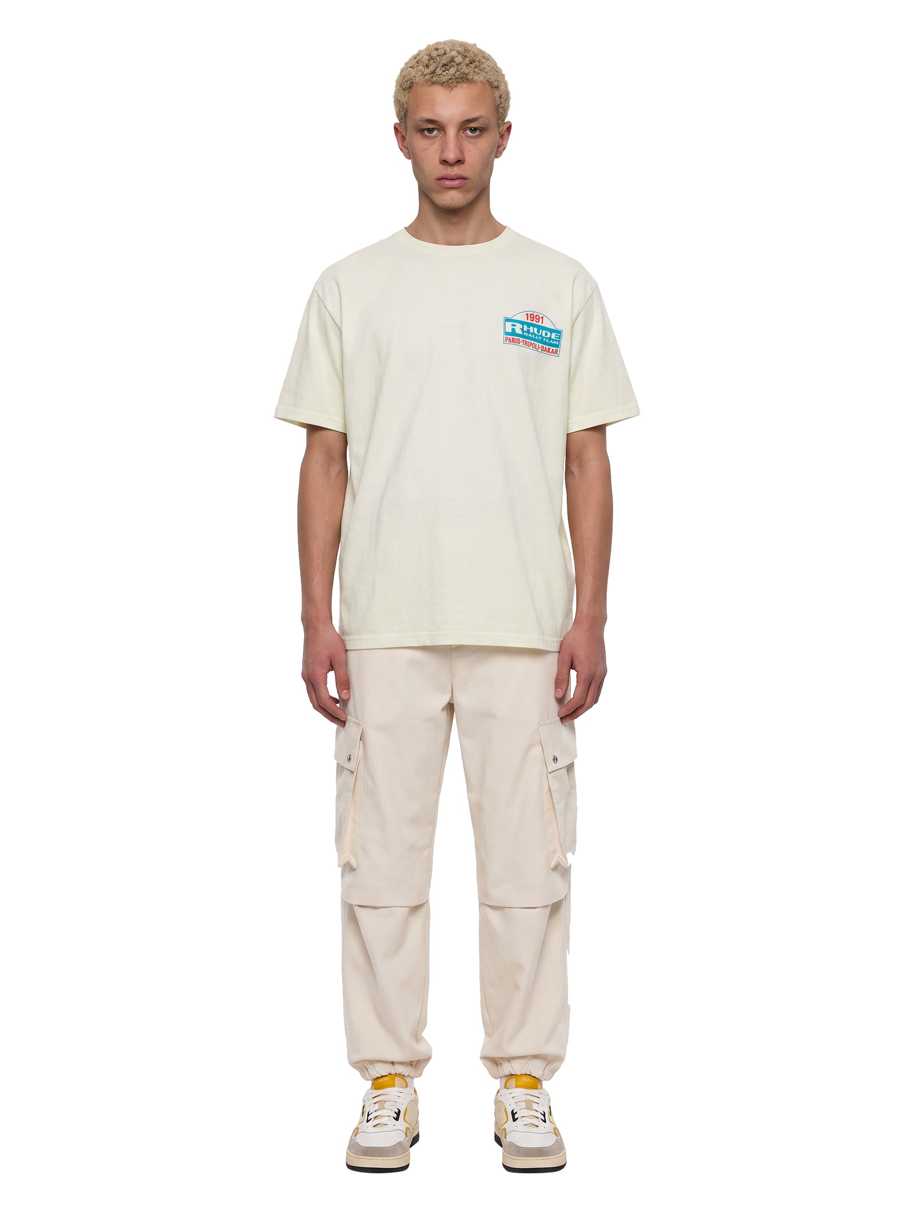 T-shirt con stampa Tripoli Rally in bianco 