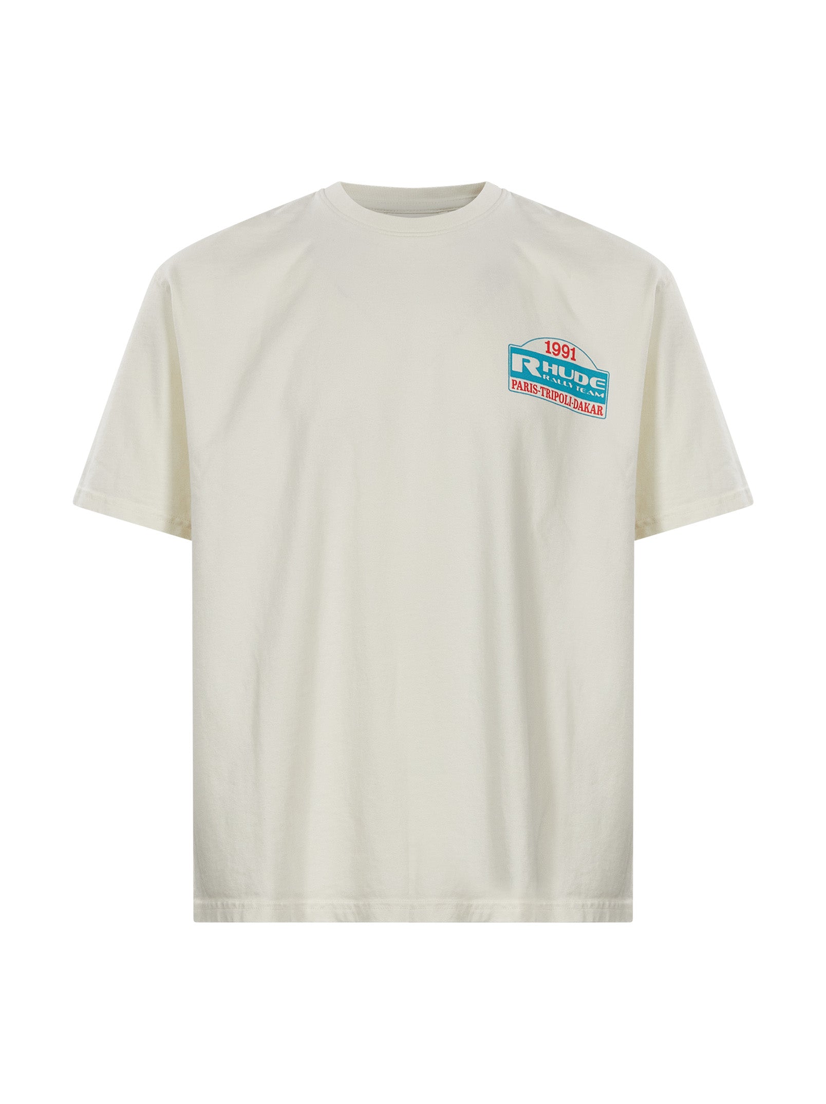 T-shirt con stampa Tripoli Rally in bianco 