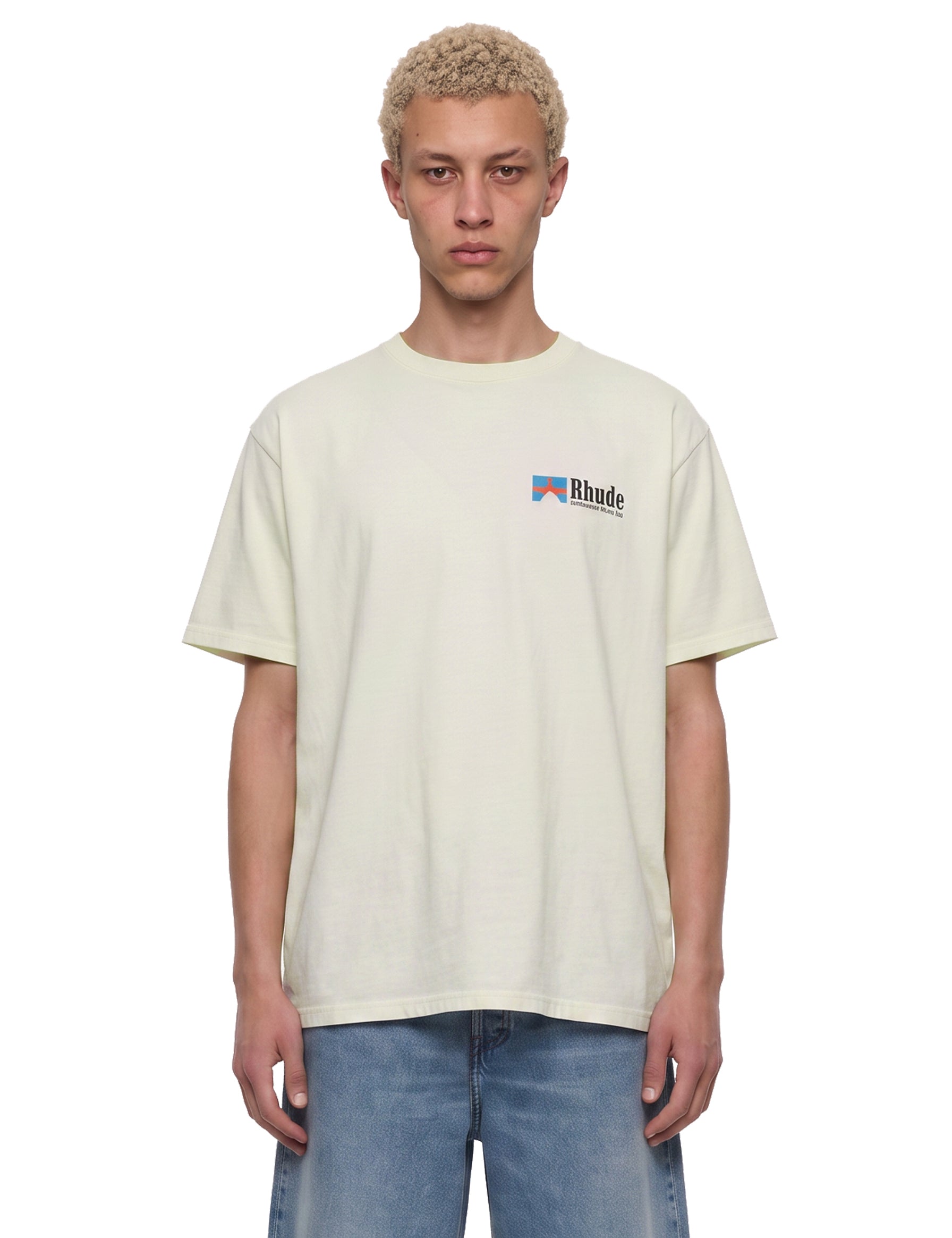 T-shirt con stampa clermont-ferrand in bianco 