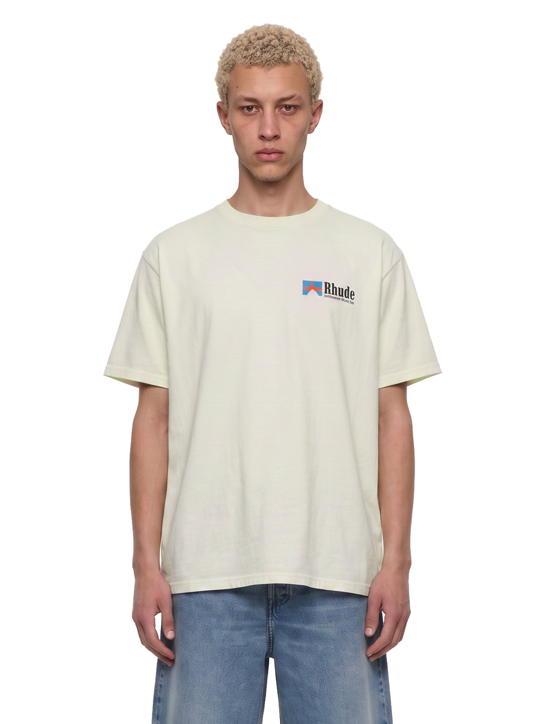 T-shirt con stampa clermont-ferrand in bianco 