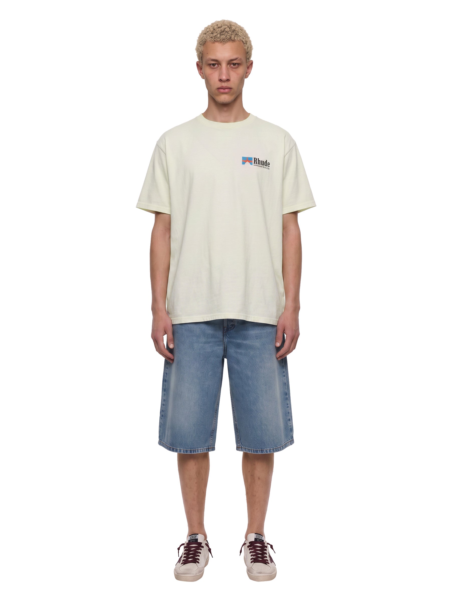 T-shirt con stampa clermont-ferrand in bianco 