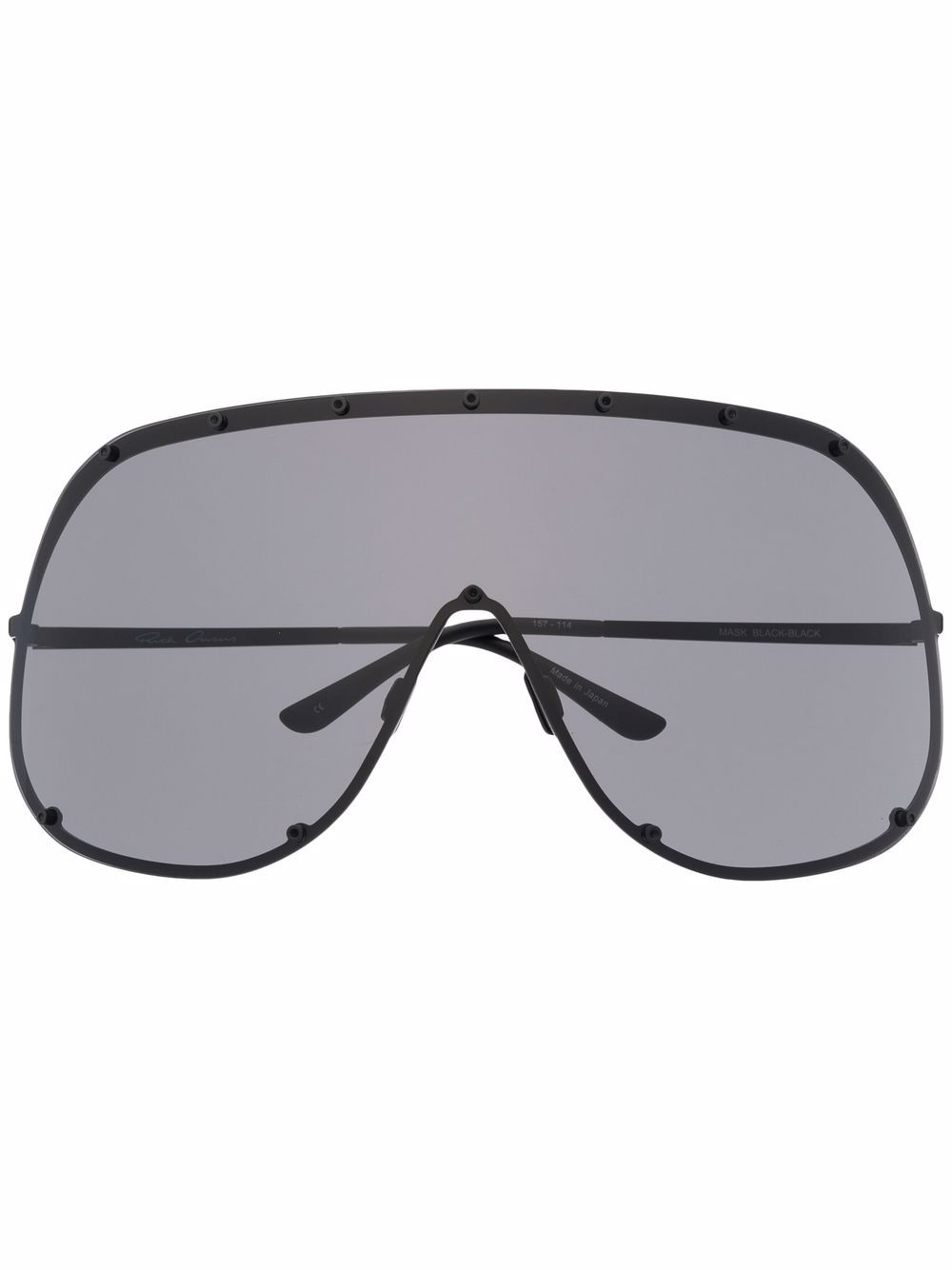 Occhiali da sole oversize in nero 