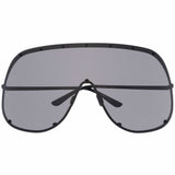 Occhiali da sole oversize in nero 