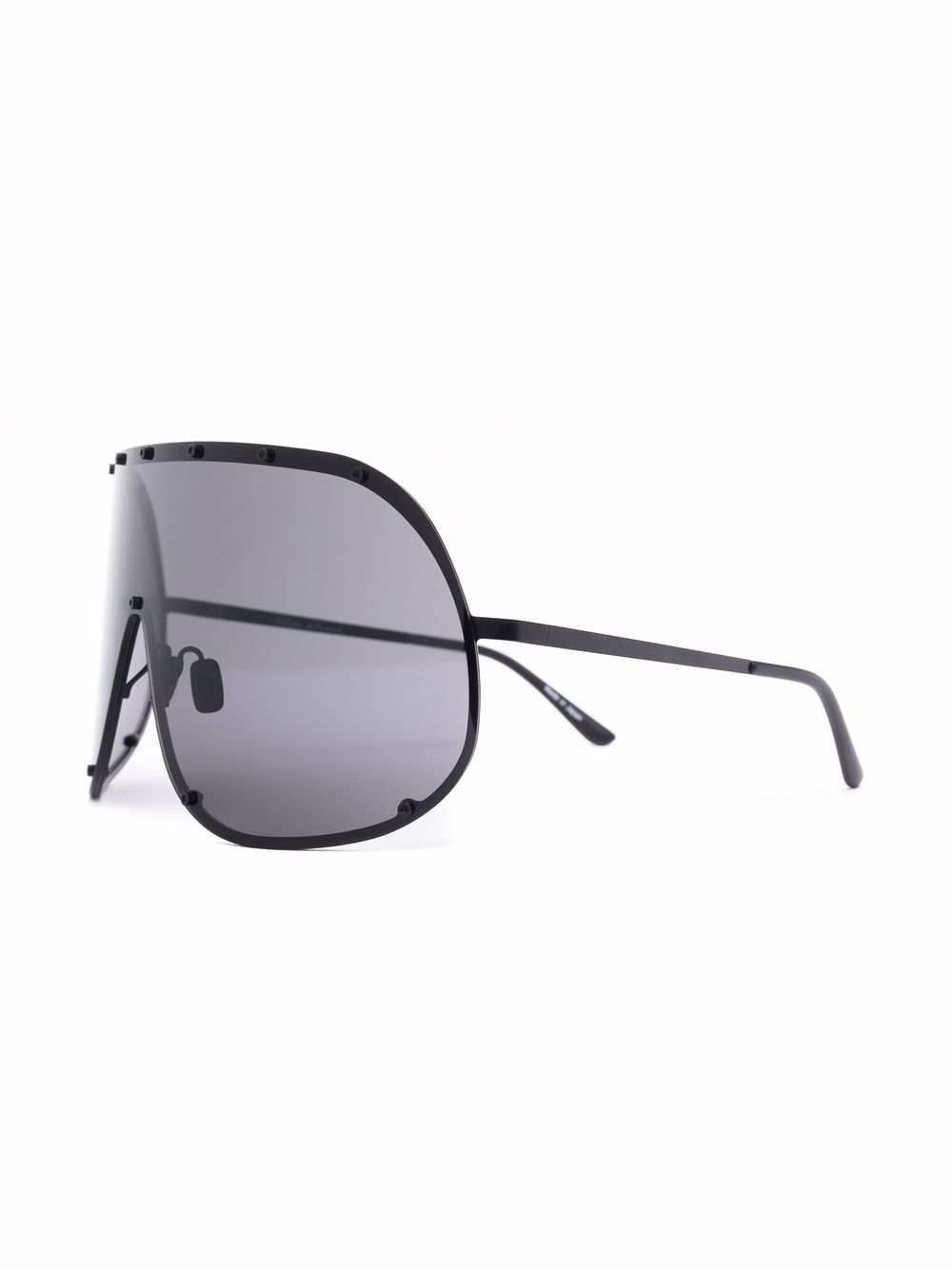 Occhiali da sole oversize in nero 