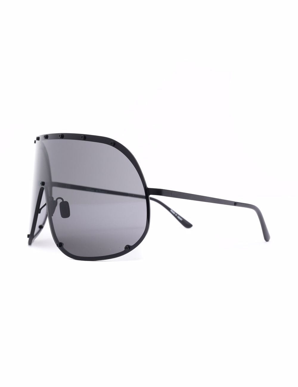Occhiali da sole oversize in nero 