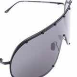 Occhiali da sole oversize in nero 