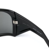 Occhiali da sole kriester con montatura oversize in nero 