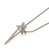 Collana con ciondolo a pentagramma in argento 