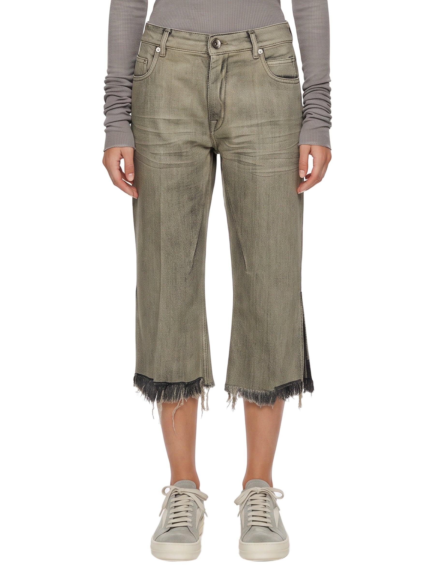 Jeans Bolan Cutoffs in grigio 
