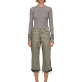 Jeans Bolan Cutoffs in grigio 