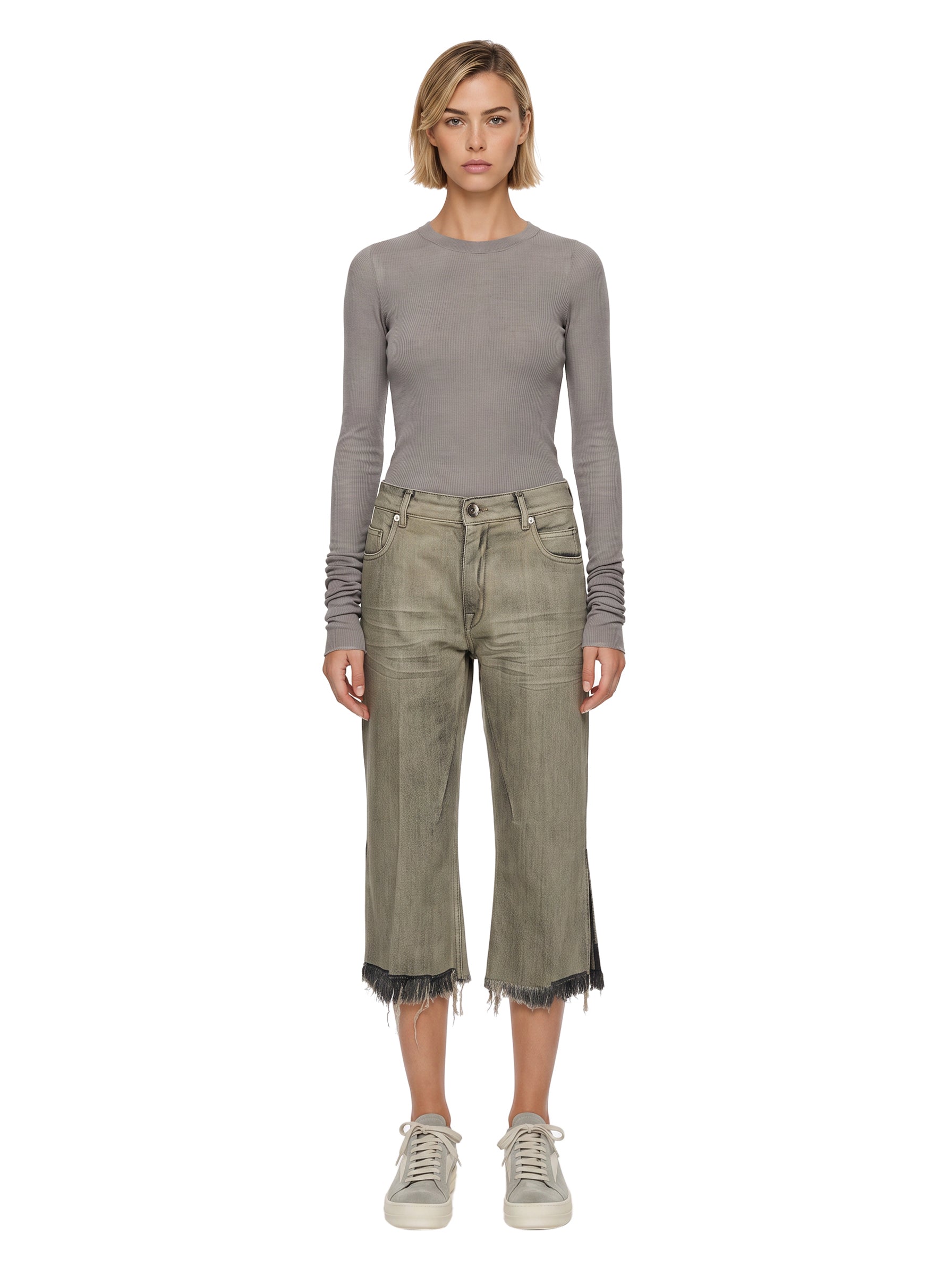 Jeans Bolan Cutoffs in grigio 