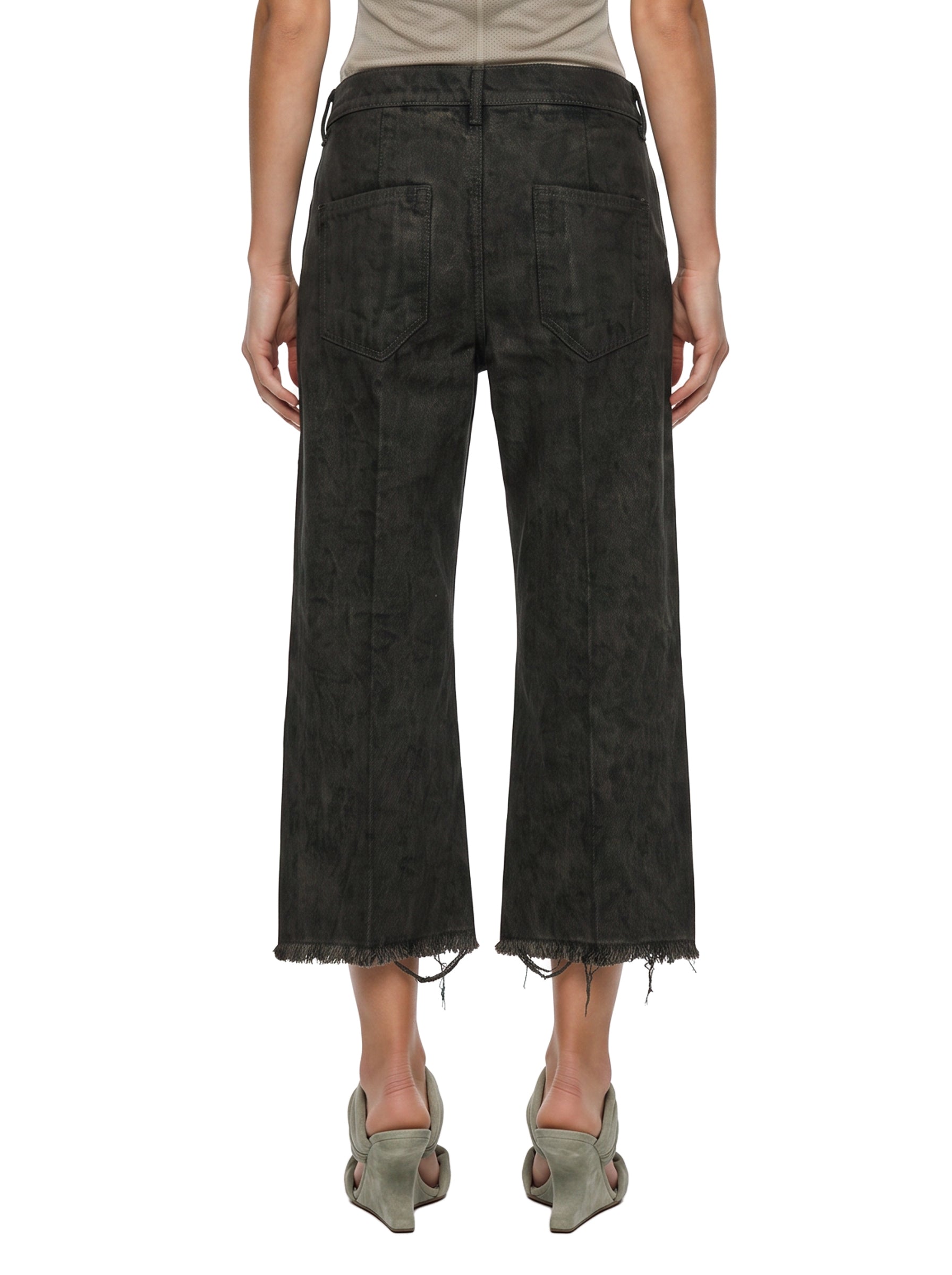 Jeans Bolan cutoffs in grigio scuro 