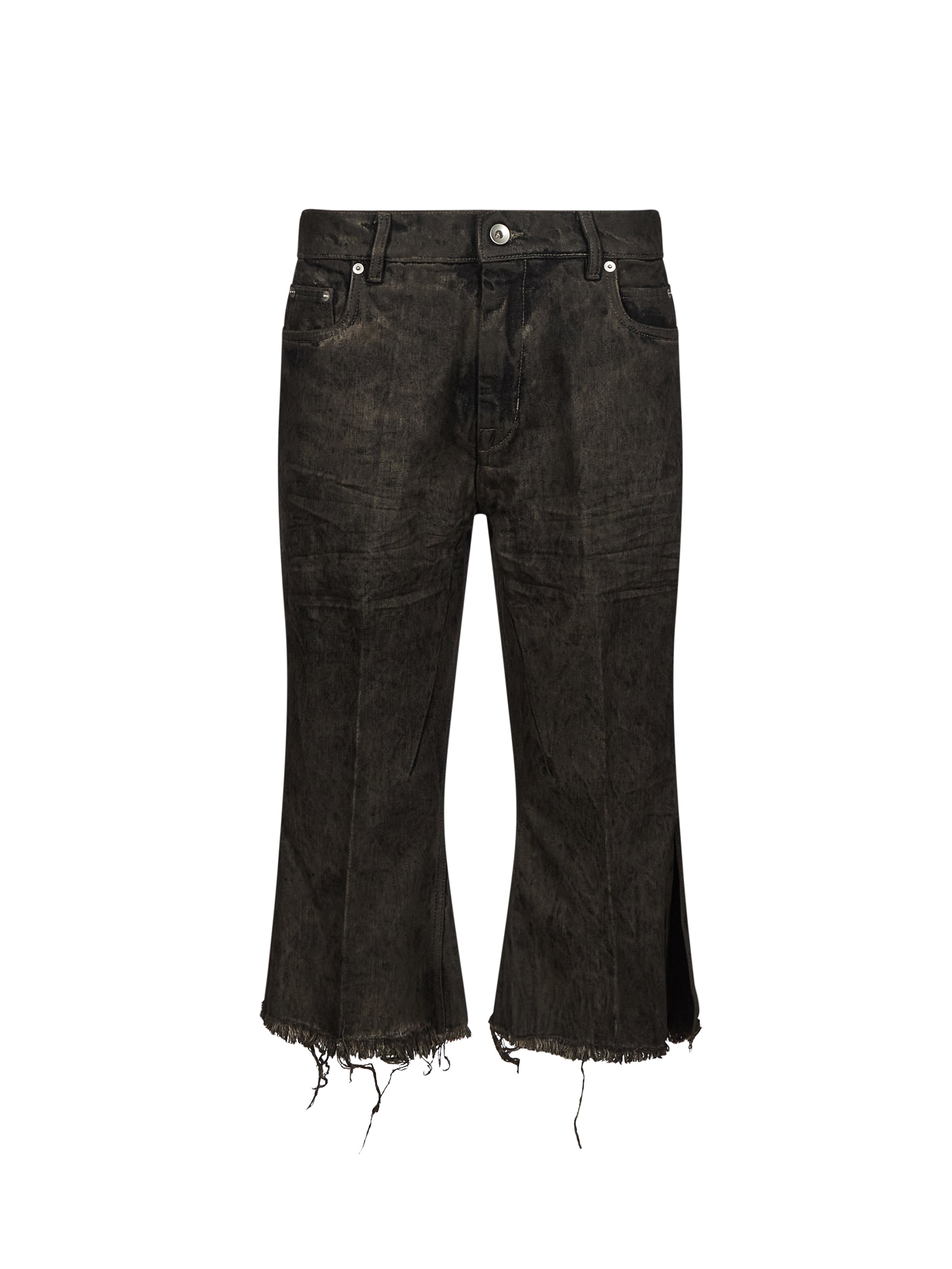 Jeans Bolan cutoffs in grigio scuro 