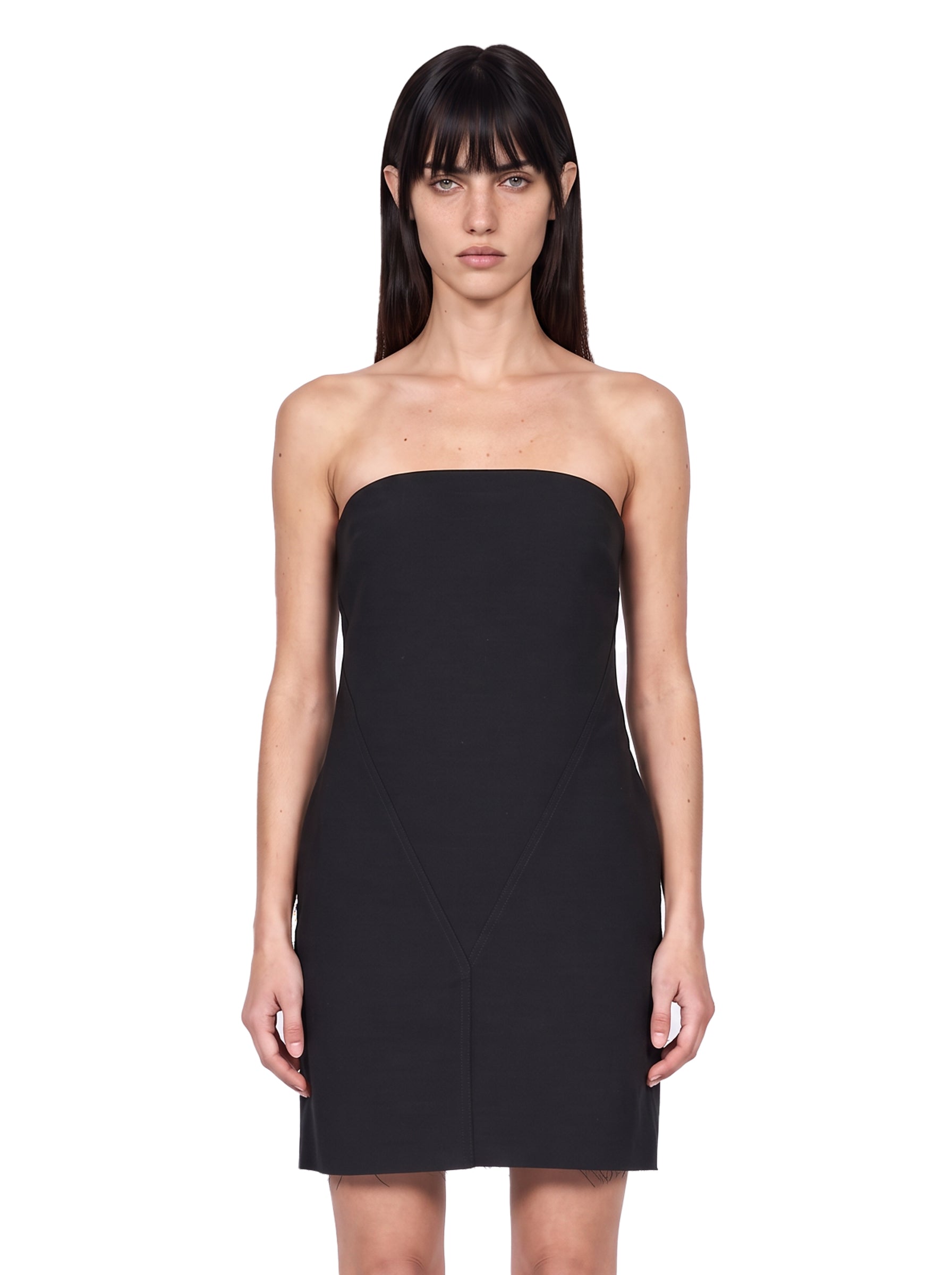 Abito Cropped Sheath in nero 