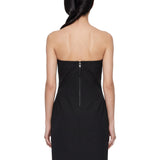 Abito Cropped Sheath in nero 