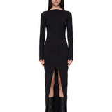 Abito lungo Tight in nero 