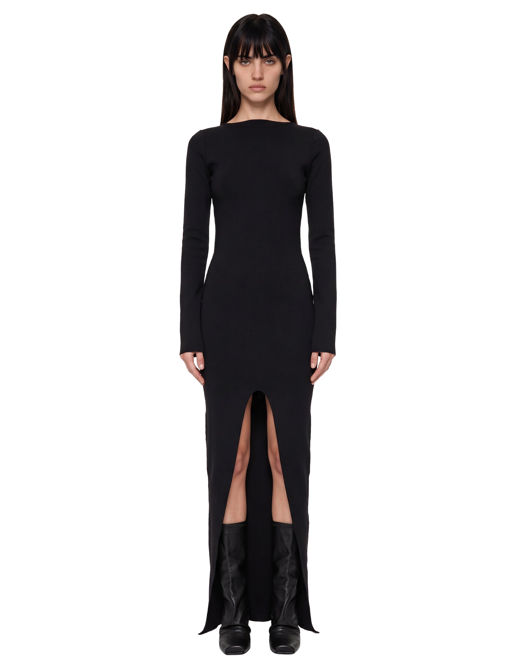 Abito lungo Tight in nero 