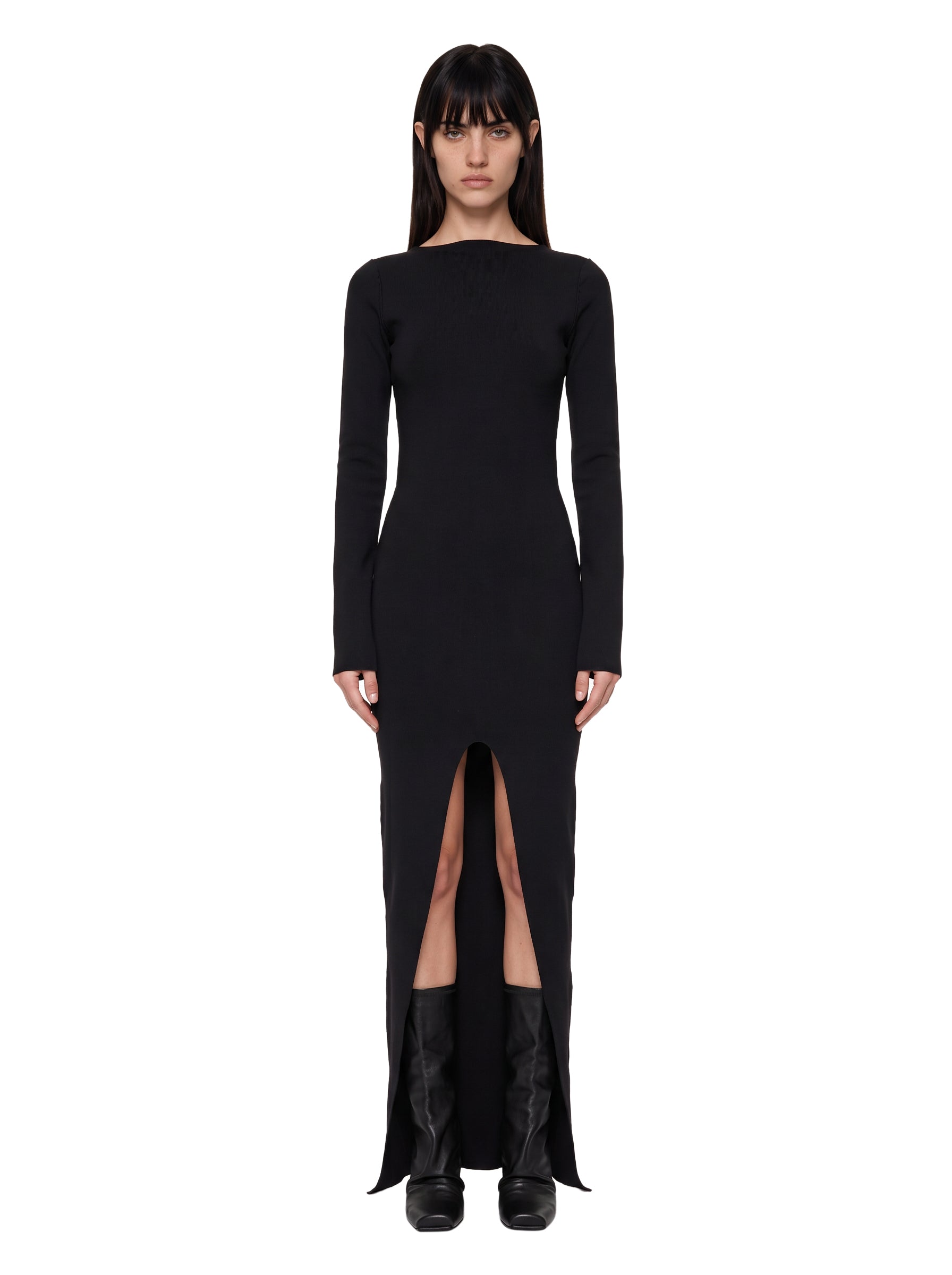 Abito lungo Tight in nero 