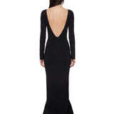 Abito lungo Tight in nero 