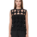 Top in maglia Sarutanya in nero 