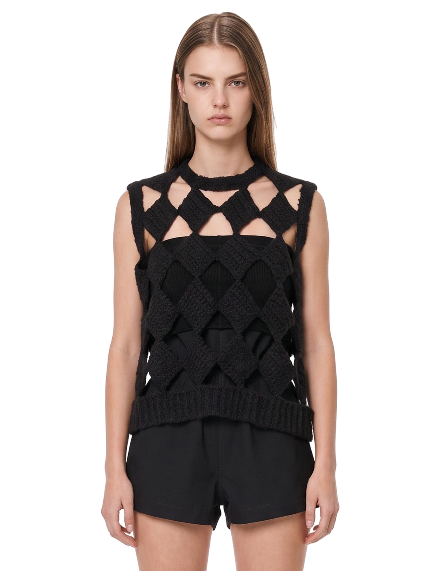 Top in maglia Sarutanya in nero 