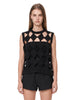 Sarutanya knit top in black