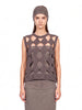 Sarutanya knit top in Taupe grey