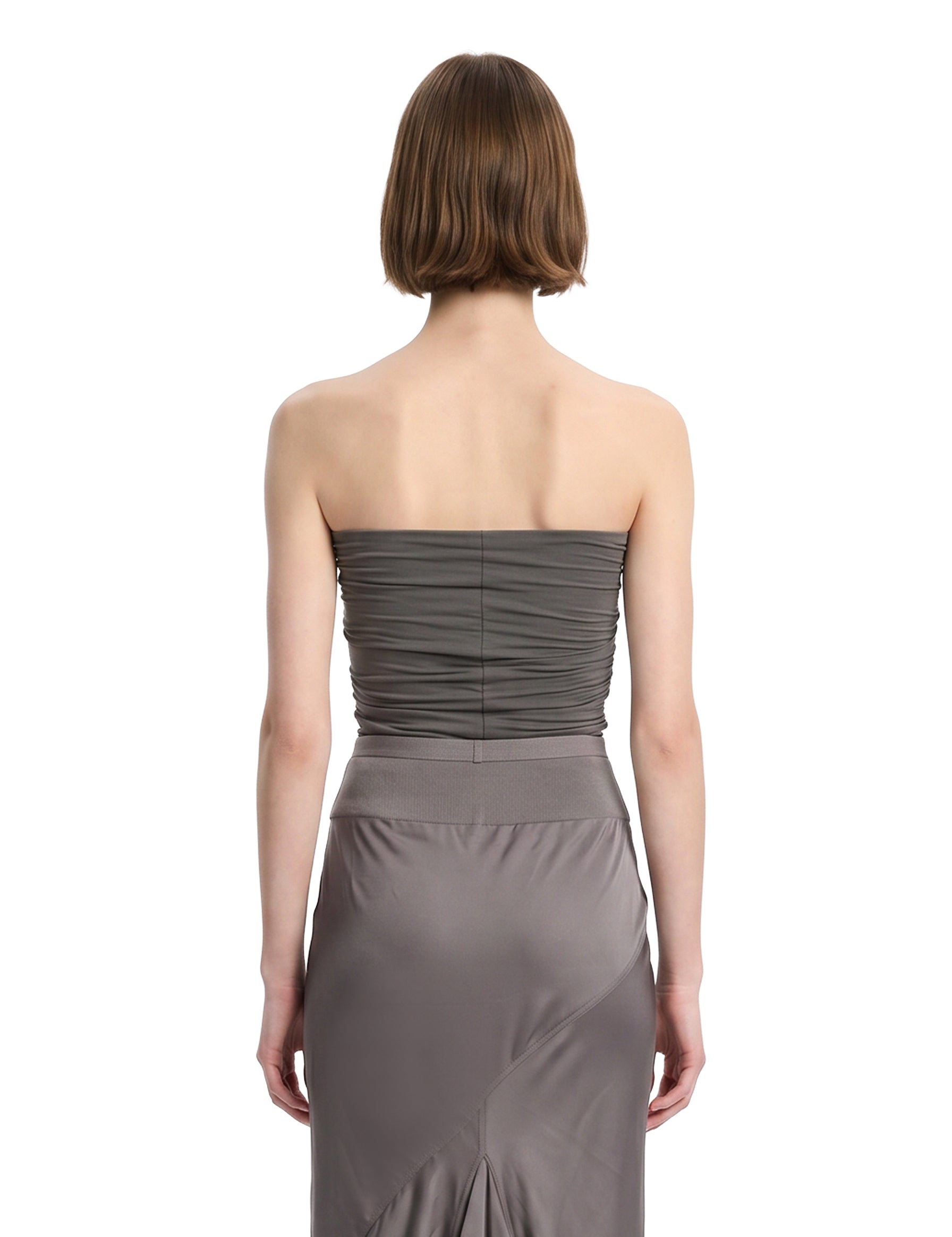 Top a corpetto Alannah in grigio 