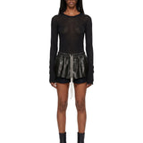 T-shirt a manica lunga in nero 