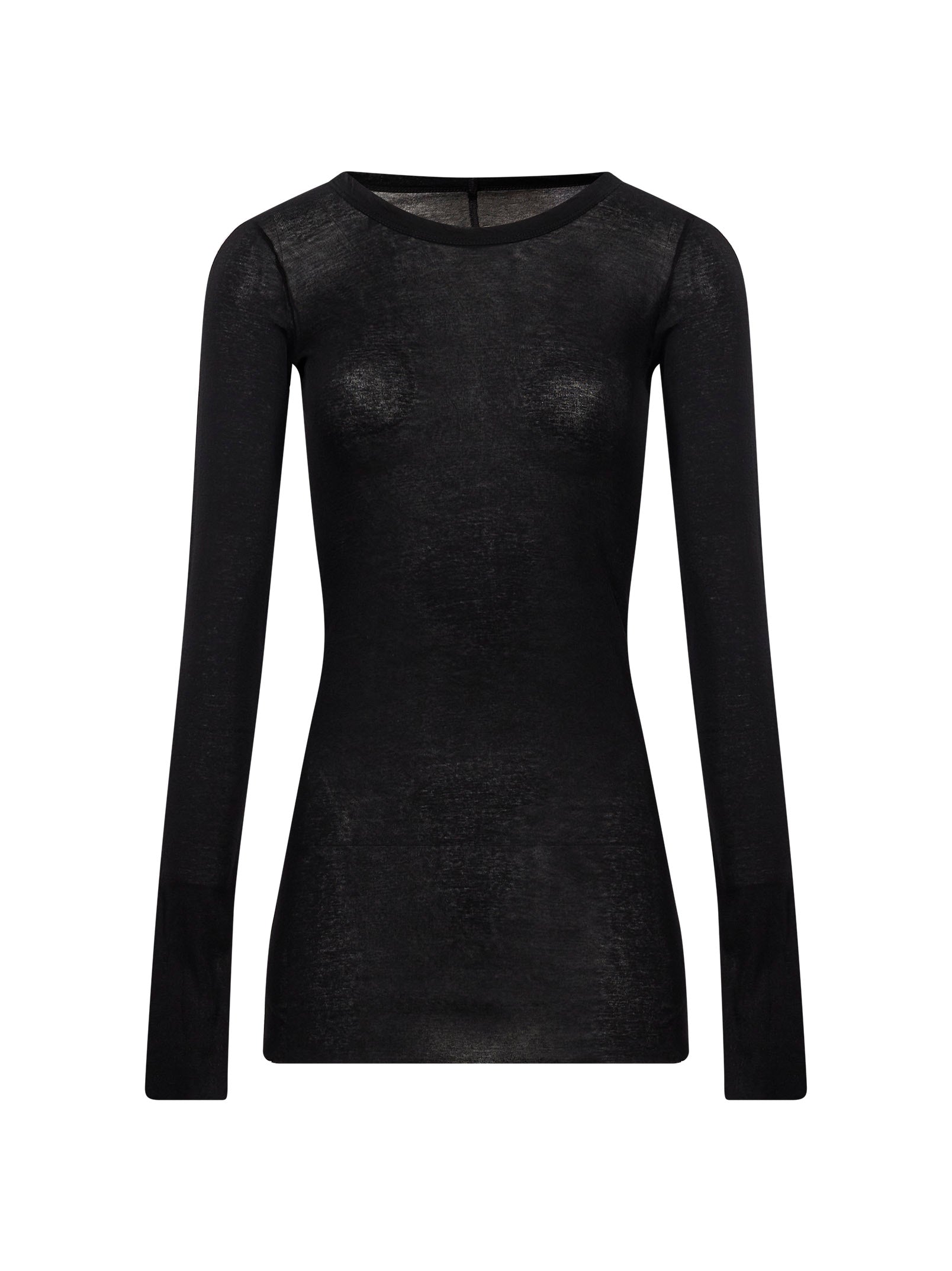 T-shirt a manica lunga in nero 
